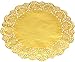 Heeler 40 Pcs Gold Lace Paper Doilies Gold Foil Oval Paper Doilies Cake Packaging Golden Paper Mat Doily 11.5 Inch