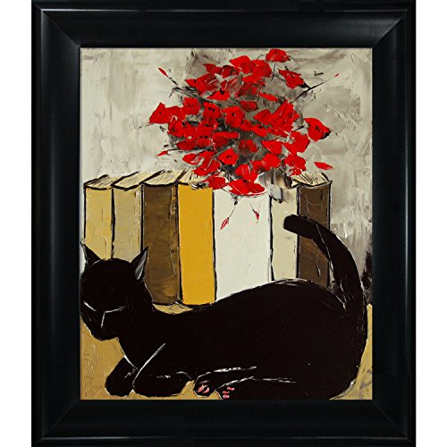 Black Cat is Sleeping II King Framed black cat Canvas