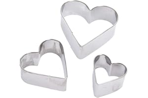 Cookie Cutters - Heart Cut Outs/heart Cookie Cutters,set Of 3 Baking Cake Fondant Sugarcraft Pastry Decoration Durability and
