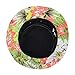 Hatphile City Trendy Bucket Hat Large Pineapple Hawaii Aloha White