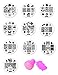 Mezerdoo 10Pcs Chic Unicorn Mermaid Pattern Nail Art Stamping Template Image + 1 stamper + 1 scraper