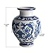 Emenest Cobalt Porcelain Ceramic Vase – Blue & White Vase Table Floor Decorative Centerpiece for The Home, Garden & Wedding Halls Beautiful Decor- Ideal Floral Indoor & Outdoor Ornamental Gift