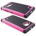 Microsoft Nokia Lumia 730 / 735 Case - Armatus Gear (TM) Slim Defender Hex Grid Hybrid Armor Case Impact Resistant Protector Cover For Nokia Lumia 730 / Lumia 735 - Pink/Black