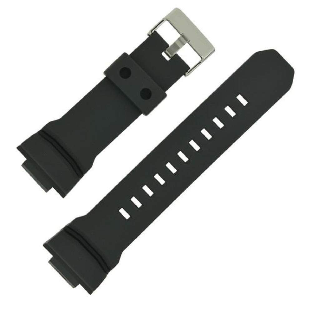 IndianTradition 16mm x 29mm Compatible Rubber Replacement Watch Strap Band with Stainless stell Buckle