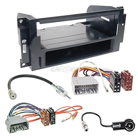 Carmedio Dodge RAM DR/DH Facelift 06-08 1-DIN Autoradio Einbauset in original Plug&Play Qualität mit Antennenadapter Radioans
