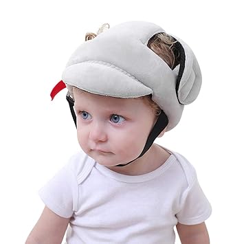 Baby Kopfschutz Schutzhelm Atmungsaktiv Sicherheit Baumwolle Schutzkappe Kopfschutzmutze Kopfschutzkappe Verstellbar Babyhelm Geschirre Hut Fur 3 24 Monate Baby Kleinkind Lernen Laufen Und Sitzen Amazon De Baby