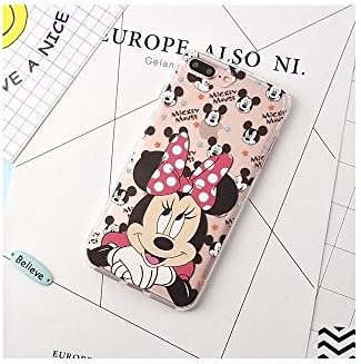 Cartoon Mickey Minnie Mouse transparent Soft Silicone Phone Case Back Cover For i phone 7 8 (I Phone 7 or 8/Minnie)
