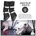 Petacc Dog Shoes Waterproof Dog Boots Anti-Slip Snow Boots Warm Paw Protector for Dog in Winter Size S with Black