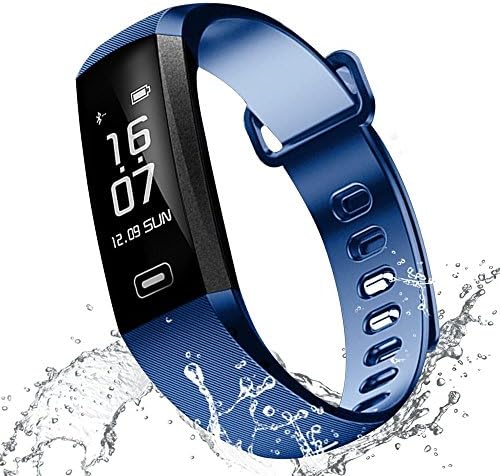 RAFERIAM Smart Bracelet Watch Bluetooth Wireless Smart Fitness Wrist Watches Tracker Blood Pressure Heart Rate Monitor for iPhone Android (Black)