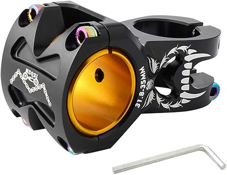 Amazon Co Jp Dsfhkuyb自転車ハンドルバーステム 直径35mm 31 8mm自転車ハンドル バー用レデューシングリング付きアルミニウム合金自転車ステムクランプ 黒 ホーム キッチン