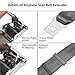 Airplane Seat Belt Extender, 7-35 inch Adjustable Portable Grey Airline Belt Extender, Compatible with All Major Airlines Except Southwest