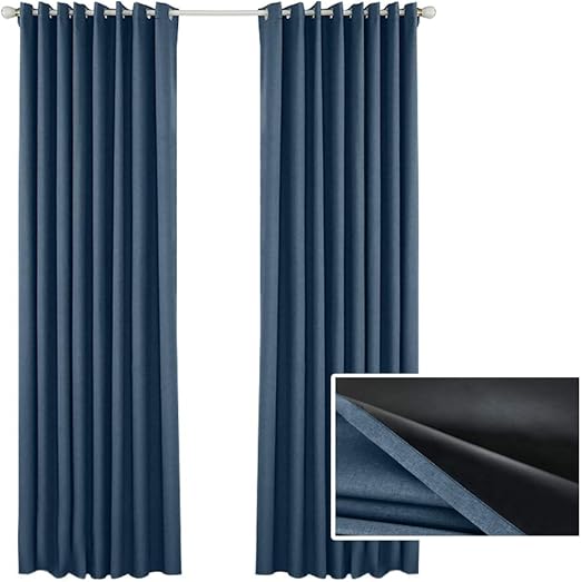 Lesgos Cortinas Opacas, Cortinas de Lino, Cortinas Opacas para Ventanas