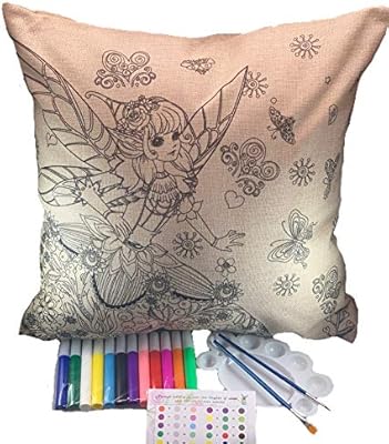 Jabkab Bokesi Diy Cute Pillow Cover Coloring Kit Arts And