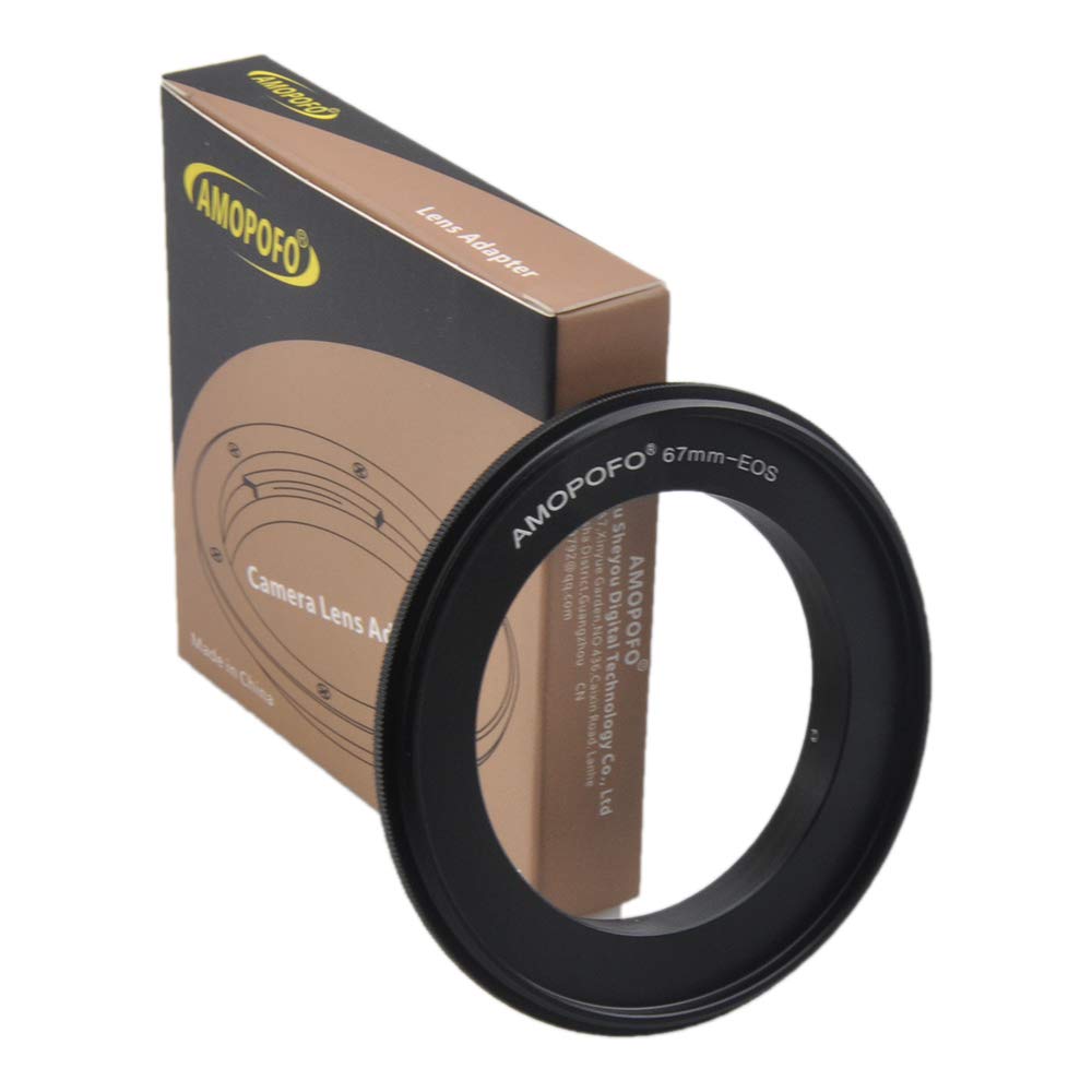 67 mm EOS Retro Adapter Macro Reverse Ring for Canon EOS Cameras T7i, T6, 60D, 70D, 77D, 80D, 10D, 20D, 30D, 40D, 50D, 5D, 5DMark II, 5DMark III, 5DS, 5DS R, 6D, 6DMark II, 7D, 7DMark II