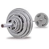 Body Solid OST400S Cast Grip Olympic Set With Chrome Bar