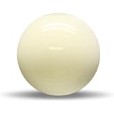 HMQQ 2-1/4 Inch White Pool Cue Ball, 6 oz Regulation Billiard Ball, Single | Glossy resin cue ball with balanced roll for replacing a lost, worn or yellowed ball on home, bar, club and practice tables.