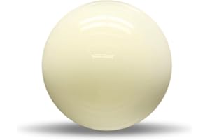 HMQQ 2 1/4" Pool Cue Ball and Professional AAAA Grade Billiards Balls, White Cue Ball, Set of 1,6oz