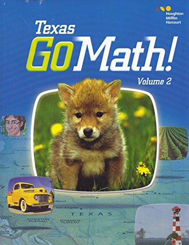 Houghton Mifflin Harcourt Go Math! Texas: Student Edition, Volume 2 Grade K 2015