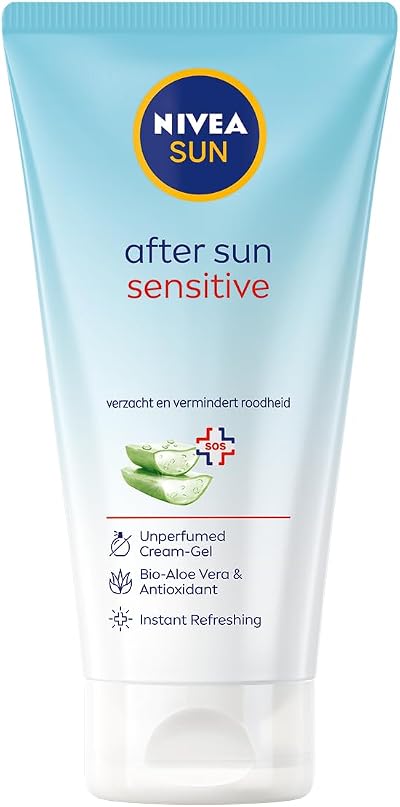 NIVEA After Sun Sensitive Gel Cream 200g Soothing Hydrating Bio-Aloe Vera