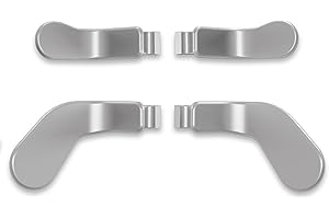 eXtremeRate Elite Controller Paddles, Interchangeable Paddles for Xbox Elite Series 2 & 1, Metal Stainless Steel Replacement Parts for Xbox One Elite, Elite Series 2 & Elite 2 Core Controller - Silver