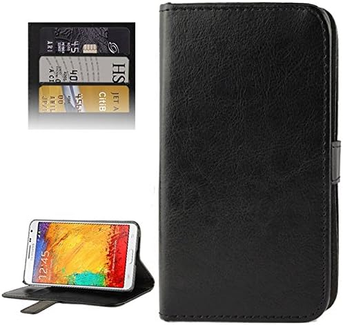 For cellphone Cases, Horizontal Flip Leather Magnetic Buckle Case for Samsung Galaxy Note 3 Neo / N7505 ( Color : Black )