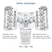 SANSI LED Outdoor Motion-Activated Security Lights, 27W (200W Equiv.) 2700lm, 5000K Daylight, Waterproof Flood Light with Adjustable Head, 5 Year Warranty, White