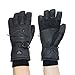 HIGHLOONG Men Ski Snowboard Gloves with Waterproof and Thinsulate for Cold Winter-Black