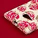 Nokia Lumia 730 / Lumia 735 Case, MPERO SNAPZ Series Rubberized Case - Vintage Red Roses