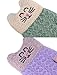 Arctic Paw Kids Gloves Winter Baby Gloves Girls Gloves Childrens Gloves Infant Mittens Outdoor Sherpa Lined Winter Mitten Gloves, Purple/Green