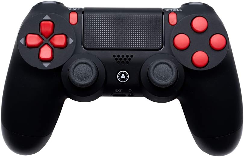 AimControllers PS5 Improved Wireless Controller Pro Custom with Extra Features | Controller with 4 Mapped Paddles & Remap | Playstation 5 Customized with Permanent Hydro-Dipping Method | Storm Green