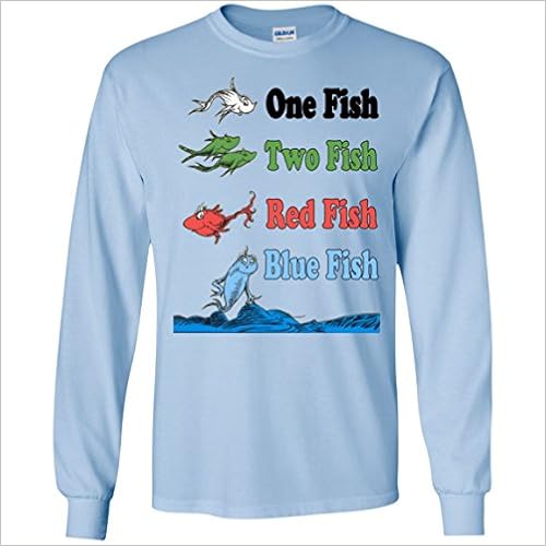 Dr. Seuss Red Fish Blue Fish LS Tshirt 