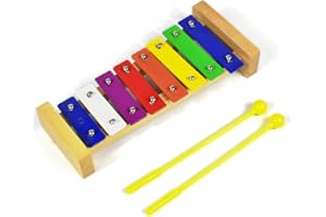 ENNBOM Xylophone 8 Notes Chromatic Glockenspiel Xylophone Music Instrument