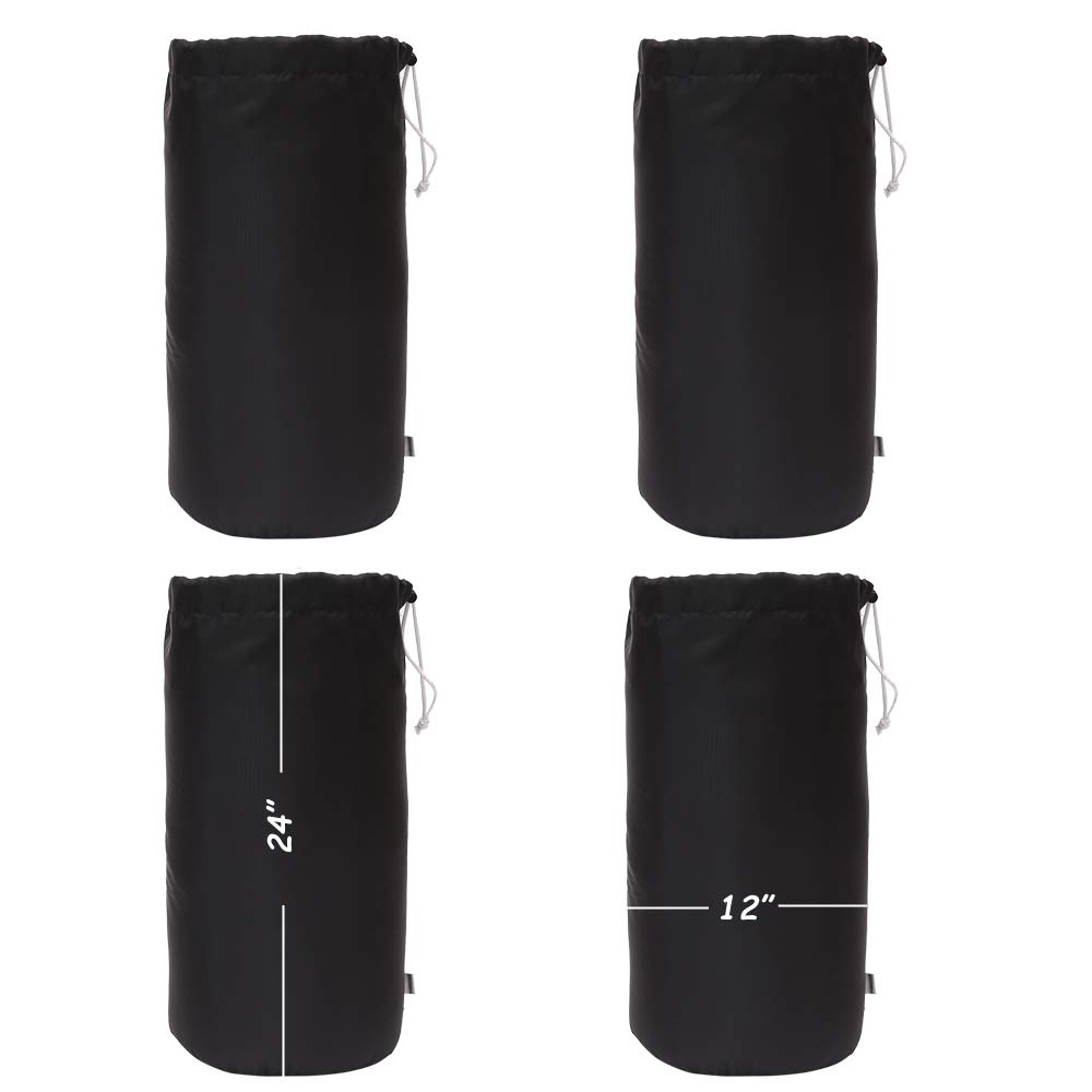 Augbunny Durable Drawstring Water Resistant Dust Flap Stuff Sack Bag 4-pack