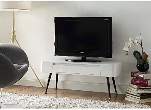 4D Concepts & White Console TV Stand with Drawer