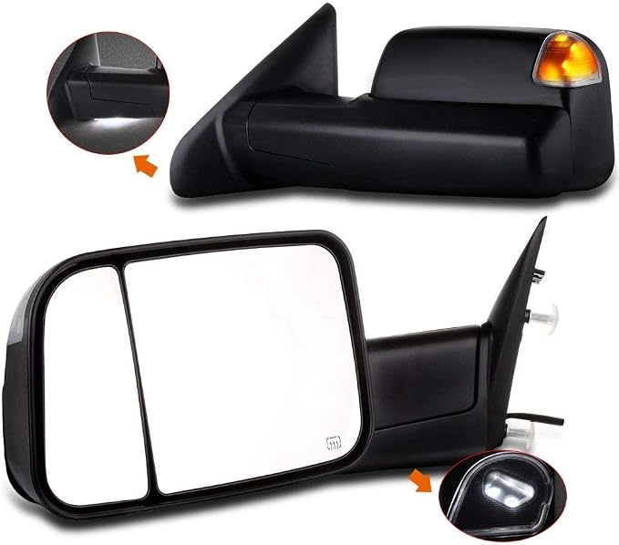 Team-Alpha Right Side Power Mirror For 2009-2016 Ram 1500/2500 – Heated, Signal, OE Style
