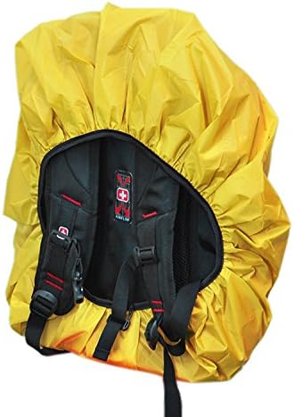 WM Weather Man rain Cover Hood for School Bag satches or Rucksack and Backpack with Elastic Ribbon and Reflective Stripes for Safety and visability (Yellow) - Image 4