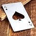 Yoption 5Pcs Stainless Steel Credit Card Size Casino Bottle Opener Beer Bottle Opener for Your Wallet(5, Poker)