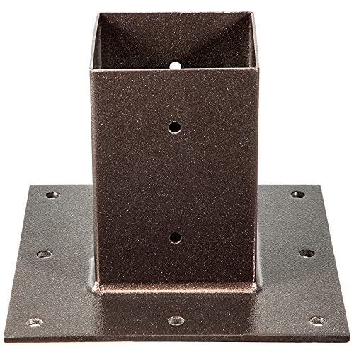 VEVOR Post Base, 4"x4" Mailbox Base Plate, Bronze PowderCoated Fence