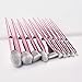 Makeup Brushes, ITME Premium Professional Makeup Brush Set With Purse,10 PCS Synthetic Cosmetics Makeup Brushes For Foundation Blending Blush Powder Blush Concealers Eye Shadows Brushes (Rose Gold)