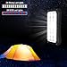 Solar Charger with Strong LED Flashlight, 10000mAh Solar Phone Charger with Dual USB Port, Outdoor Portable Solar Power Bank Built-in Strong 52LED Flashlight for Camping, Travelling & other Activities