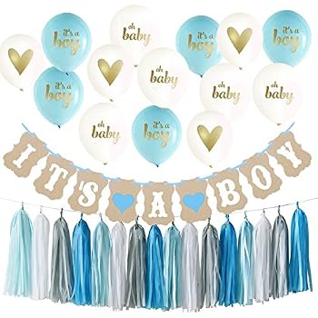 Amazon Com Baby Shower Decorations For Boy Kit It S A Boy Ballons