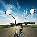 WESTGIRL Bike Mirror, 360°Adjustable Handlebar and Rotatable Acrylic Convex Mirror, Wide Angle Rear View Mirrors Glasses for Mountain Road Bike Cycling Safe, 1 PCS