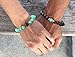 Me&Hz Couple Friendship Distant Bracelets Healing Black Onyx Turquoise Stretch Beaded Bracelets for Lovers