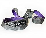 A2ZCare Stretch Strap with Multi-loop Elastic, 76 inches long, 1 inch wide - The Best Exercise Strap for Yoga, Physical Therapy Rehab