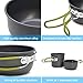 Odoland Camping Cookware Stove Carabiner Canister Stand Tripod and Stainless Steel Cup, Tank Bracket, Fork Knife Spoon Kit for Backpacking, Outdoor Camping Hiking and Picnicthumb 2