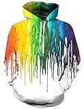 Hgvoetty Unisex 3D Print Galaxy Pullover Sweatshirt Hoodies with Big Pockets