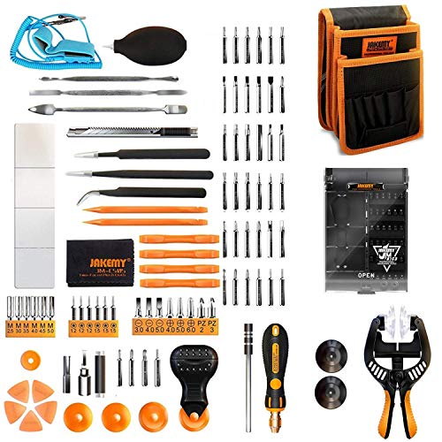 Precision Screwdriver Set - 84 in 1 Electronics Repair Tool Kit,54 Magnetic Precision Driver Bits,Pocket Tool Bag for Fix Open Pry Cell Phone,iPhone,Computer,PC,Laptop,Tablet,Game Console,MacBook