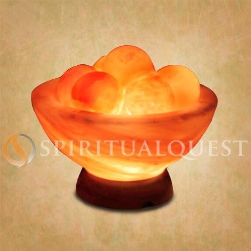 Himalayan Salt Lamp Bowl with Healing Balls