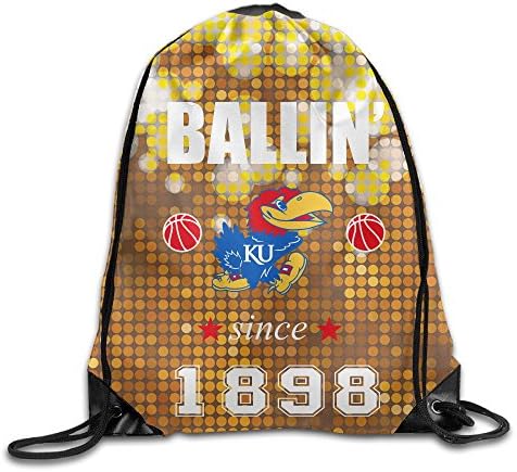 PKTWO Cinch Sackpack University Of Kansas 1898 Sports Drawstring Bag