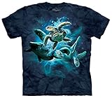 Sea Turtle Collage The Mountain Adult T-Shirt M